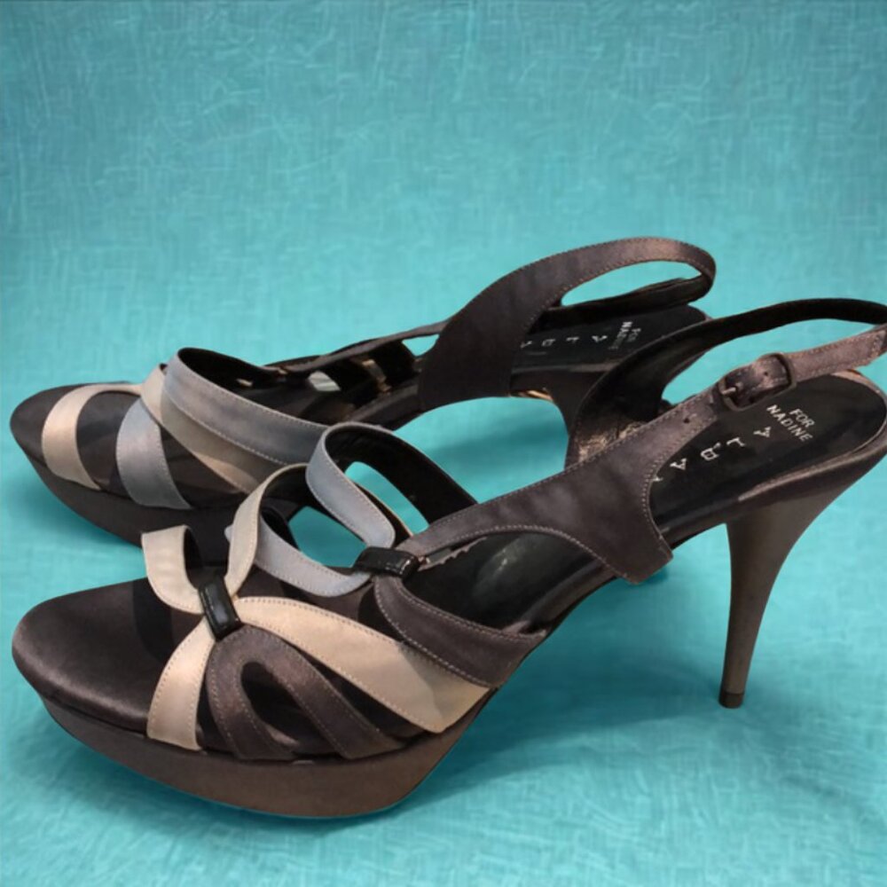Albano Italian Gray Strappy Sandals